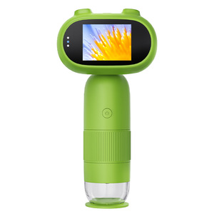 Microscopio <span class=keywords><strong>digital</strong></span> portátil con pantalla de dibujos animados HD de gran aumento, nueva tecnología para la educación científica de los niños - Product Image 1