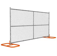 Clôture temporaire de chantier de construction mobile Location de panneaux métalliques maillons de chaîne Treillis barrière pour la construction
