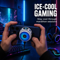 Pendingin Ponsel Semikonduktor Ice Cooling -6C Kontrol Suhu AI Kipas RGB 5000RPM Klip Magnetik Tipe-C