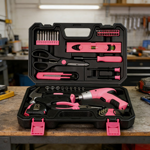 Juego <span class=keywords><strong>de</strong></span> Herramientas Multifunción <span class=keywords><strong>de</strong></span> 135 Piezas con Taladro y Destornillador Inalámbricos para Reparaciones Eléctricas - Product Image 1