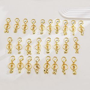 Gold Bubble Initial <strong>Keychain</strong> for Women Bag Charm Purse Key Alphabet Handbags Pendant Purse Charm Keyrings Accessories Gifts - Product Image 4