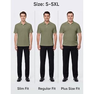 Foxa เสื้อโปโลแขนสั้นผู้ชาย, เสื้อผ้าฝ้ายถักระบายอากาศได้ดีชุดกอล์ฟชายหาดฤดูร้อน - Product Image 6