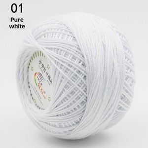 Paquet <span class=keywords><strong>de</strong></span> liquidation en gros numéro 3 100% pur coton teint boule <span class=keywords><strong>de</strong></span> laine <span class=keywords><strong>de</strong></span> lait fil <span class=keywords><strong>de</strong></span> dentelle Crochet bricolage à la main tricot Filament spécial - Product Image 6