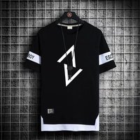 Nouveau T-shirt décontracté surdimensionné pour hommes, grande taille, à séchage rapide, respirant, avec motif de lettres de dessin animé, collection été 2026, vente en gros
