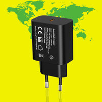 Cargador de pared de carga rápida LVXIANGYUAN 25W, adaptador de corriente PD 3,0, enchufe de la UE, aprobado por CE ROHS para cámaras móviles Samsung OTP