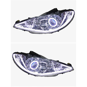 Phares LED complets personnalisés pour <span class=keywords><strong>Peugeot</strong></span> 206 2004-2008, lentilles de projecteur bi-xénon, lampes avant avec <span class=keywords><strong>DRL</strong></span> - Product Image 5