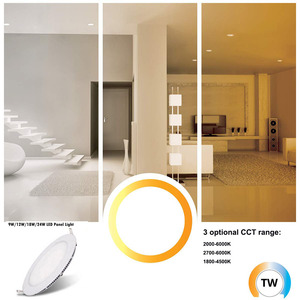 Shenzhen Benory CCT Cambio y Panel regulable Deep Tunable-blanco 2000K -6000K o 1800K-4500K Panel de luz de techo 12W - Product Image 3