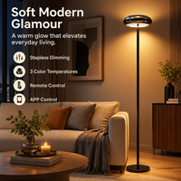 Lámpara de Pie de Esquina RGB con Control Remoto, Iluminación Ambiental DIY para Dormitorio, Sala de Estar, Sala de Juegos con Proyector