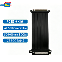 Câble Riser PCIe 5.0 X16 pour Carte Graphique Gen5, Extension pour Carte Graphique RTX 5090 / RX 9070 XT, Montage Vertical, Transmission Stable 128 Go/s