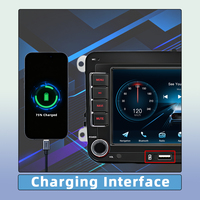 Lecteur multimédia de voiture Android Flysonic FYDZ 2+32 Go, écran 7 pouces, GPS, WiFi, USB, CarPlay, Android Auto, en stock, prêt à être expédié