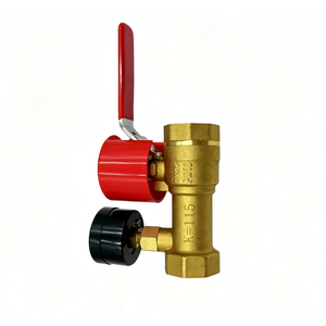 Vanne d'essai pour inspecteur de sprinkler en laiton K80 avec manomètre, vanne d'essai d'eau terminale DN25 de 1 pouce pour système d'incendie - Product Image 2