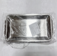 Plateau de service rectangulaire en acier inoxydable, style coréen, pour barbecue et dîner de luxe