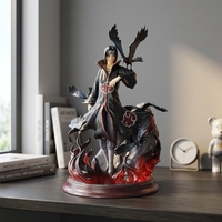 Figura de PVC de Itachi Anime GK, Modelo de Estatua, Adorno de Escritorio, Exhibición de Llama Negra para Coleccionistas