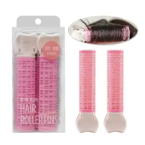 5 Colors Natural Hair Roots Fluffy Clip Air Bangs Magic Self-Adhesive Hair Roll Curler Clips Styling Tools