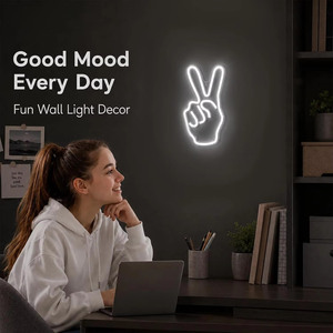 Yes gesture Letreros Neon LED dimmable USB powered ambient <b>light</b> store <b>window</b> decoration <b>light</b> street indicator <b>light</b> Customized - Product Image 5
