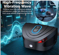 Nouveau Répulsif Électronique Ultrasonique 2026 contre les Souris, Émission Ultrasonique, Double Lumière Clignotante et Vibration Intermittente, Anti-Rongeurs