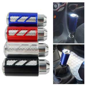 Poyracing Pommeau de levier de vitesse manuel en aluminium bleu ergonomique pour voitures modifiées - Product Image 2