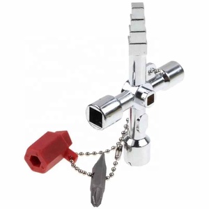 Clé à molette, outil à main universel, clé croisée, clé carrée, clé triangulaire, clé pour armoire électrique, ascenseur, élévateur - Product Image 1
