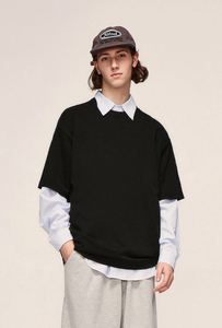 เสื้อยืดโอเวอร์ไซส์ผู้ชาย แขนสั้น ผ้าคอตตอนหนา 305 กรัม สีพื้น สไตล์สตรีท สำหรับฤดูใบไม้ผลิและฤดูร้อน รุ่นใหม่ - Product Image 4