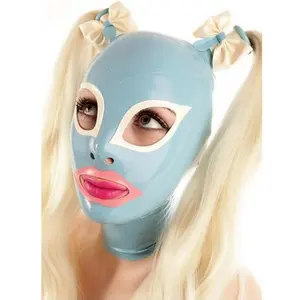 bdsm k9 sex toy role play queen femdom cover latex mask fetish bondage latex cover for sex toys