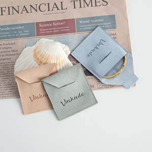 Bolsa de Almacenamiento de Joyas Vinknde, 8x8cm, Bolsa de Regalo de Terciopelo con Solapa para Anillos, Embalaje para Adornos y Antigüedades - Product Image 5