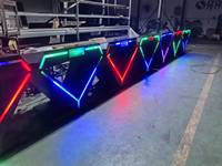 Table de scène DJ tournante personnalisable de haute qualité pour les fêtes de club pour les écrans en treillis