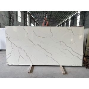 Thiết Kế Hiện Đại Trắng Đá Thạch Anh Veneer Bán Buôn 3200*1600*30Mm Lớn Tấm Đá Nhân Tạo Cho Tủ Nhà - Product Image 6