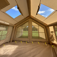 Nouvelle tente de camping gonflable Oxford en toile quatre saisons 2025, grande capacité, ouverture rapide automatique, installation facile pour usage extérieur