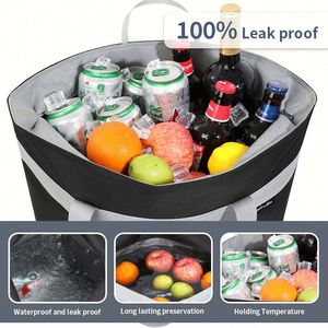 Sac isotherme portable grande capacité, écologique, idéal pour pique-nique, voyage, courses, et le transport de pizzas et de glace – Meilleures ventes - Product Image 5