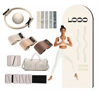Logo Personnalisé Barre d'Haltères Haltère en Silicone Anneau de Puissance Tapis de Yoga Reformer de Pilates Ensemble de Fitness à Domicile Accessoires de Yoga et Pilates