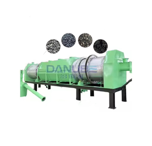 Nouvel équipement de carbonisation continue d'huile d'eucalyptus et de coques de thé, four de carbonisation à tambour, machine de fabrication de bambou - Product Image 1