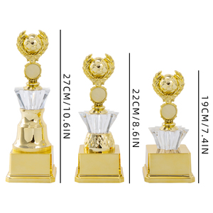 Trofeo <span class=keywords><strong>de</strong></span> Fútbol Personalizado con Premio Balón <span class=keywords><strong>de</strong></span> Oro para Liga <span class=keywords><strong>de</strong></span> Campeonatos - Product Image 5