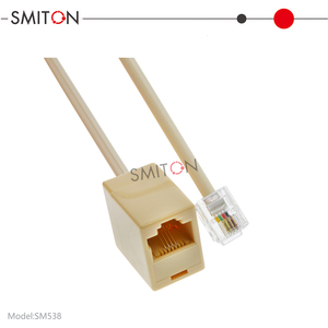 Câble adaptateur <span class=keywords><strong>RJ11</strong></span> 6P4C mâle vers <span class=keywords><strong>RJ45</strong></span> 8P4C femelle, câble de conversion - Product Image 5