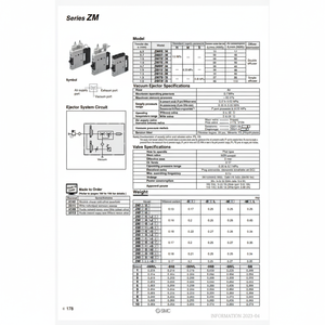 เครื่องปล่อยสุญญากาศ ZM051H-K5LZ-M15L ชิ้นส่วนอุตสาหกรรมนิวเมติก SMC - Product Image 1