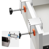 Pince de fixation réglable en acier inoxydable Imbot pour façade de tiroir, pour installation sur bureau, avec mesures en pouces/métriques