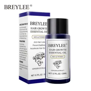 BREYLEE बालों के झड़ने उपचार सीरम बाल तेल अदरक बाल विकास तेल के लिए पुरुषों और महिलाओं को गर्म बिक्री
