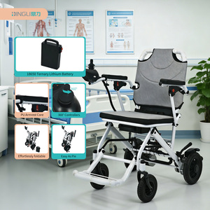 Fauteuil roulant électrique en alliage d'aluminium avec batterie au lithium ternaire, contrôleur intelligent, pliable, équipement médical pour la mobilité des patients - Product Image 2