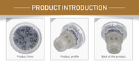 Prix de gros : Lumières ponctuelles en plastique IP65 pour parcs d'attractions, 45 mm, préprogrammées 1-16, 1-20, LED RGB pour fêtes foraines, AC24V 360
