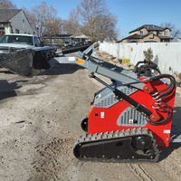 Mini-chargeuse compacte chinoise Euro 5 CE EPA, 500 kg, 1 tonne, mini-chargeuse sur pneus