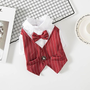 Abbigliamento per Animali Domestici all'Ingrosso, Camicia per Cani con Papillon, Adatta per Matrimoni e Feste, per Cuccioli, Bulldog Francese, <span class=keywords><strong>Carlino</strong></span> - Product Image 4