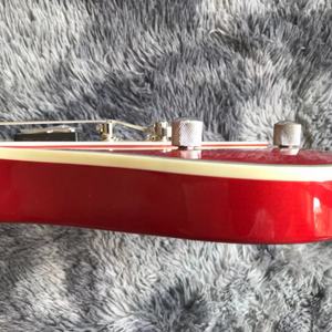 Nouvelle guitare avec placage rouge et jaune, guitare de performance rock avec touche - Product Image 5