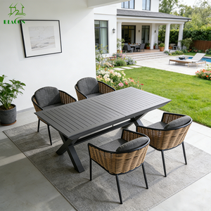 <span class=keywords><strong>Tavolo</strong></span> da Pranzo <span class=keywords><strong>Grande</strong></span> Estensibile in Alluminio per Esterni, Impermeabile, per Giardino, Ristorante, Villa di Lusso, 12 Posti, per Patio - Product Image 2