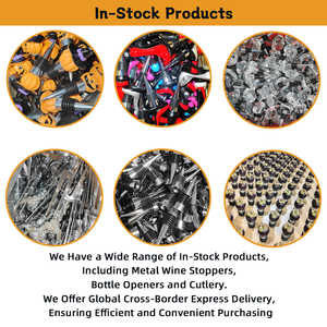 Tapones de vacío metálicos reutilizables para botellas de <span class=keywords><strong>vino</strong></span> con diseño de <span class=keywords><strong>Caperucita</strong></span> <span class=keywords><strong>Roja</strong></span> y Papá Noel, bomba salvadora de <span class=keywords><strong>vino</strong></span> para Navidad y festividades. - Product Image 6