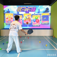 Simulador Interactivo de Pickleball Realista, Máquina de Entretenimiento Deportivo