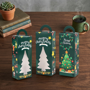Custom <b>Christmas</b> Folding Paper Gift <b>Box</b> Manufacturing Service OEM Holiday Treat <b>Boxes</b> Vietnam Factory Direct Supplier Service - Product Image 1