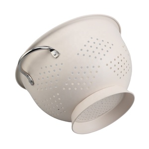 Metal <b>Colander</b> 5 Quart Powder Coated Self-draining Metal <b>Strainer</b> with Base - Product Image 4