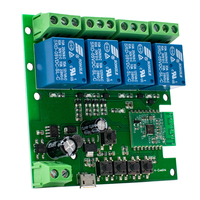 G0101/G0102 Module d'interrupteur intelligent Zigbee 4CH 5/12/32V Récepteur 10A Relais Fonctionne avec Alexa Google Assistant Tuya Smart Life