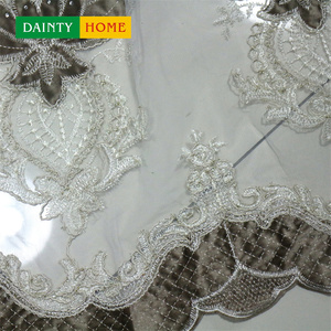 Tenda trasparente con ricamo turco, 100% <span class=keywords><strong>tende</strong></span> da finestra <span class=keywords><strong>in</strong></span> <span class=keywords><strong>Tulle</strong></span> bianco <span class=keywords><strong>e</strong></span> poliestere di lusso di fascia alta - Product Image 6