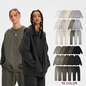 FOG400 <b>Men's</b> Oversized Heavyweight 100% Cotton Breathable <b>Hoodies</b> 400gsm Drop Shoulder Printed <b>Zip</b>-<b>up</b> Design for Winter Season - Product Image 1