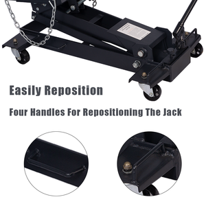 رافعة هيدروليكية فولاذية 1 طن في موضع منخفض مع مقابض وسلاسل أدوات مركبة لرفع السيارة رافعة 1 طن رافعة نقل - Product Image 3